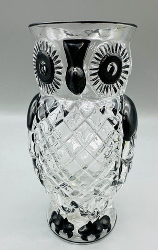 Rare vtg owl glass vase - rare,