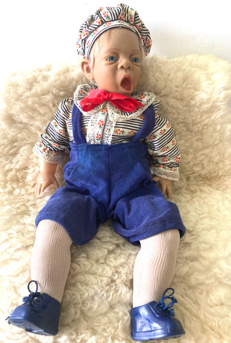 Vintage famosa baby doll - baby, blue